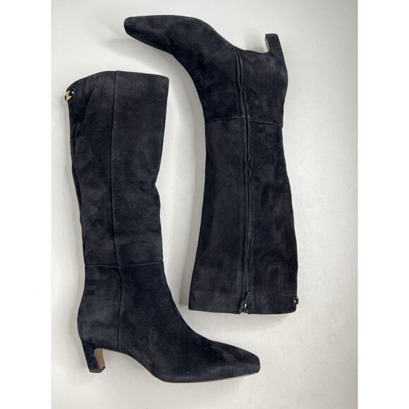 Sam Edelman Molly Black Suede Boots Women’s Size 8 - Picture 1 of 11